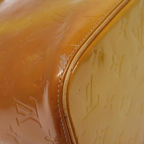 LOUIS VUITTON Monogram Vernis Houston Hand Bag Beige M91004 - Picture 14 of 16